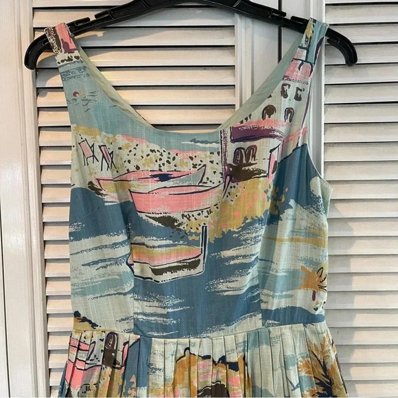 Boden Nancy Blue Riviera Dress Women Size 6R - Picture 5 of 16